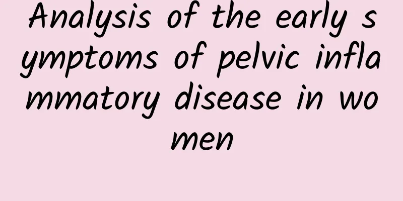 Analysis of the early symptoms of pelvic inflammatory disease in women