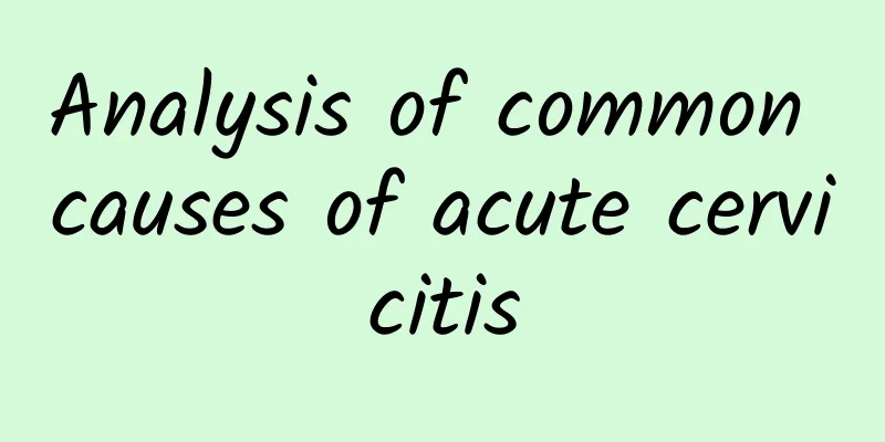 Analysis of common causes of acute cervicitis
