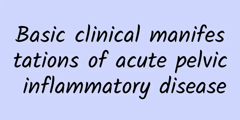Basic clinical manifestations of acute pelvic inflammatory disease