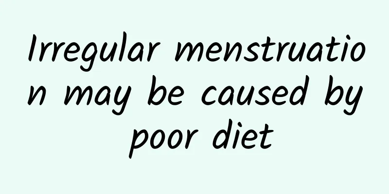 Irregular menstruation may be caused by poor diet