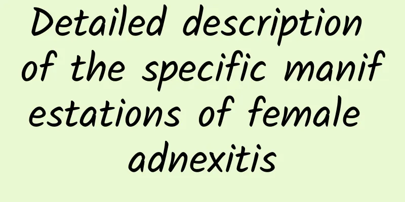 Detailed description of the specific manifestations of female adnexitis