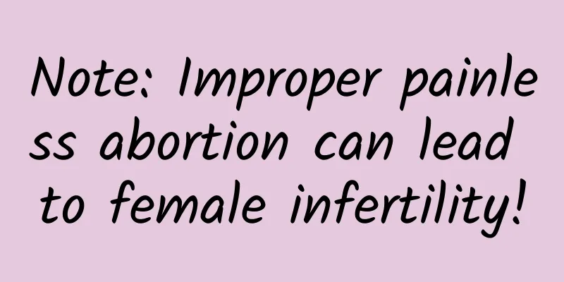 Note: Improper painless abortion can lead to female infertility!