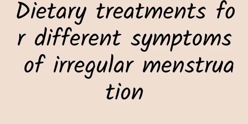 Dietary treatments for different symptoms of irregular menstruation
