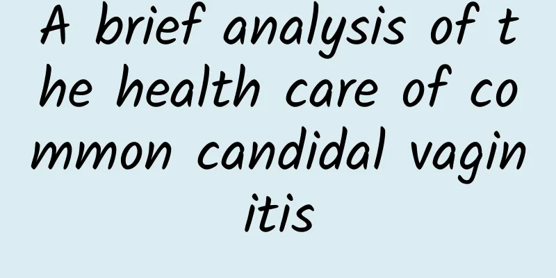 A brief analysis of the health care of common candidal vaginitis
