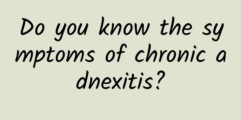 Do you know the symptoms of chronic adnexitis?