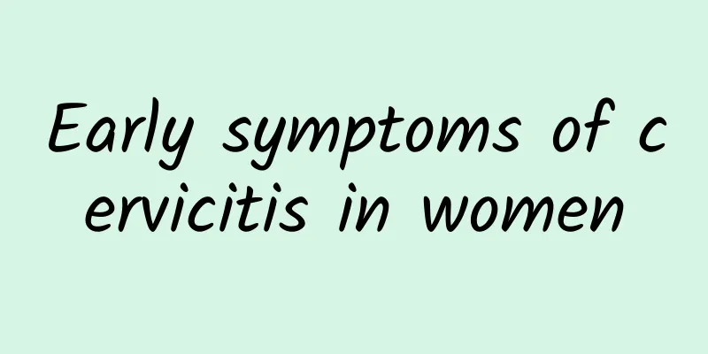 Early symptoms of cervicitis in women