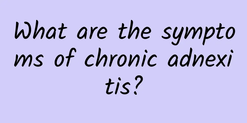 What are the symptoms of chronic adnexitis?