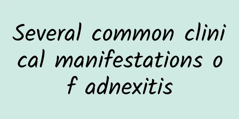 Several common clinical manifestations of adnexitis