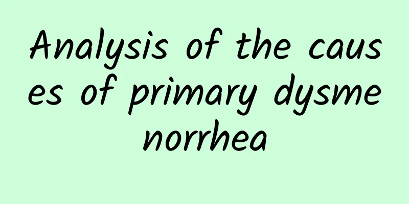 Analysis of the causes of primary dysmenorrhea