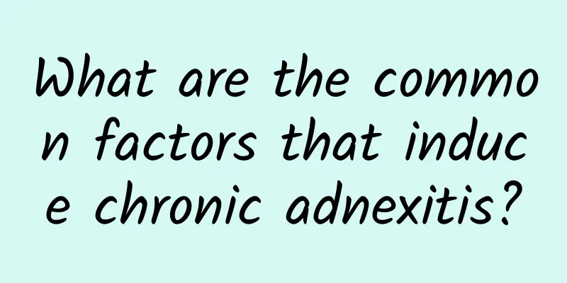 What are the common factors that induce chronic adnexitis?