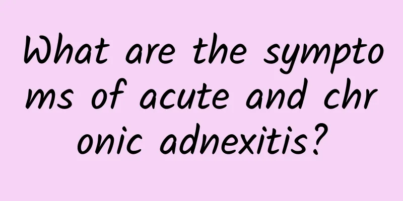 What are the symptoms of acute and chronic adnexitis?