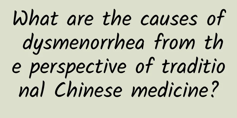 What are the causes of dysmenorrhea from the perspective of traditional Chinese medicine?