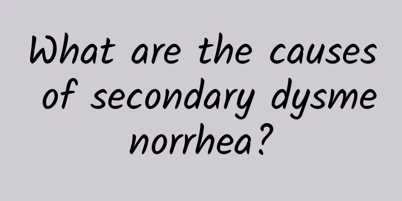 What are the causes of secondary dysmenorrhea?