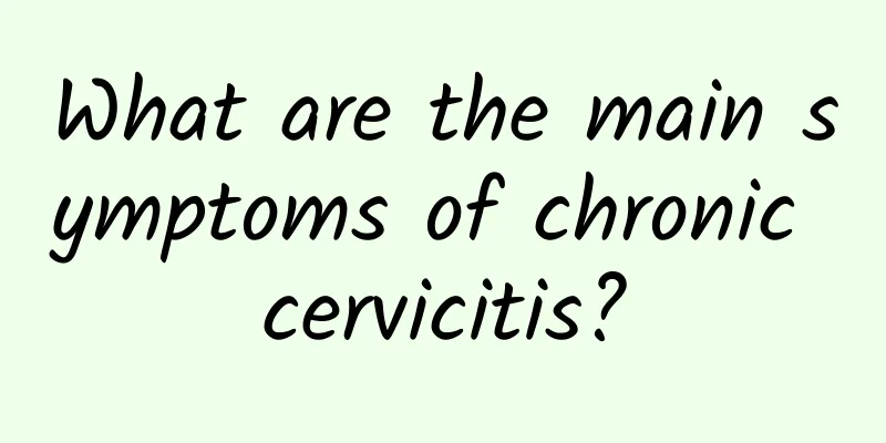 What are the main symptoms of chronic cervicitis?