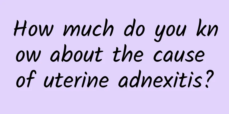 How much do you know about the cause of uterine adnexitis?
