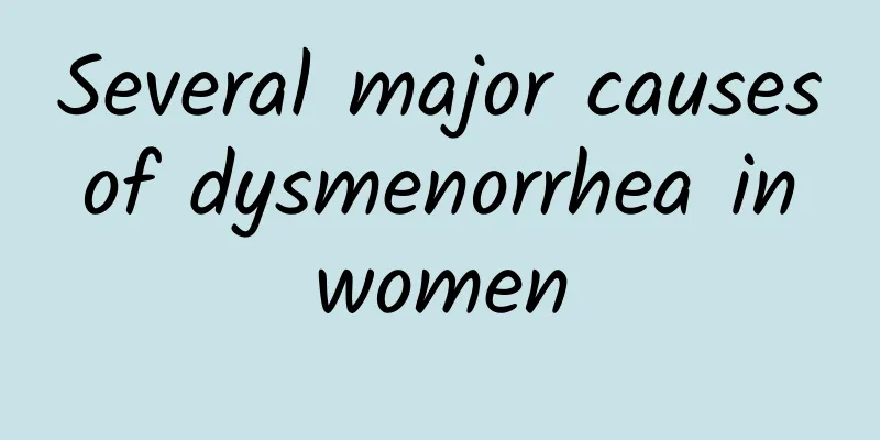 Several major causes of dysmenorrhea in women