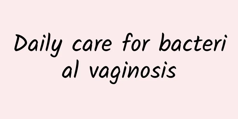 Daily care for bacterial vaginosis