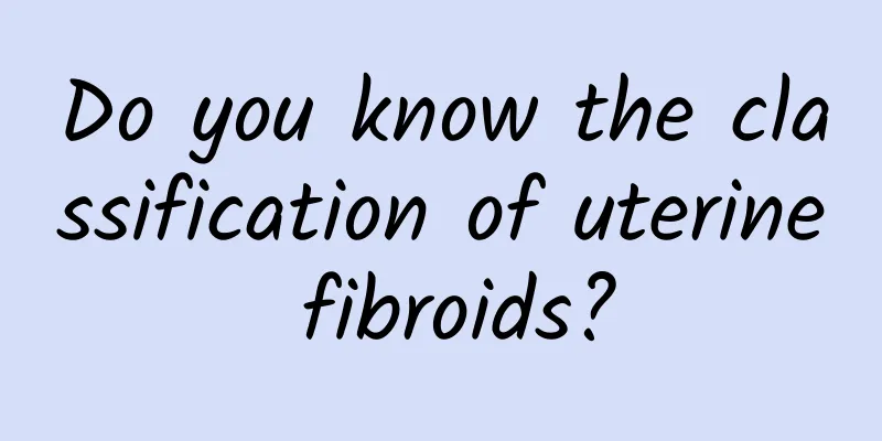 Do you know the classification of uterine fibroids?