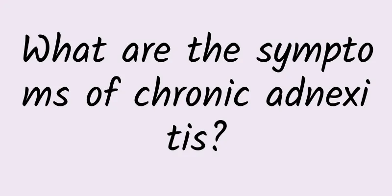What are the symptoms of chronic adnexitis?