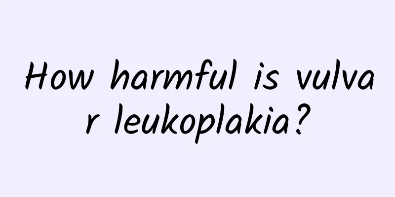 How harmful is vulvar leukoplakia?