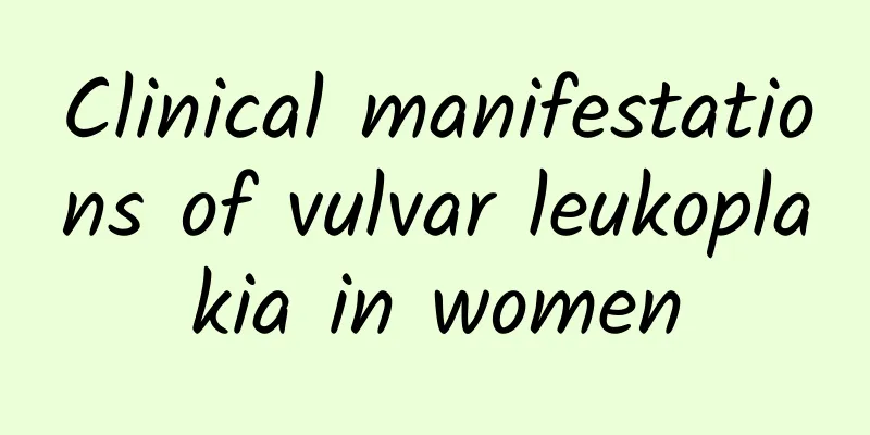 Clinical manifestations of vulvar leukoplakia in women