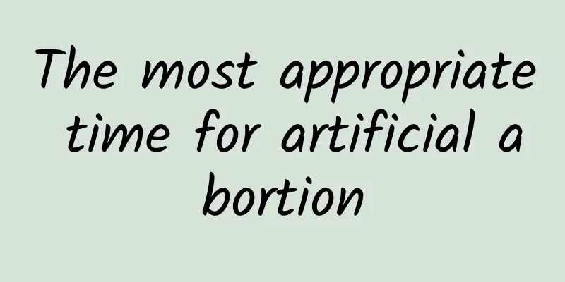 The most appropriate time for artificial abortion