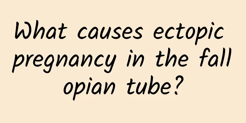 What causes ectopic pregnancy in the fallopian tube?