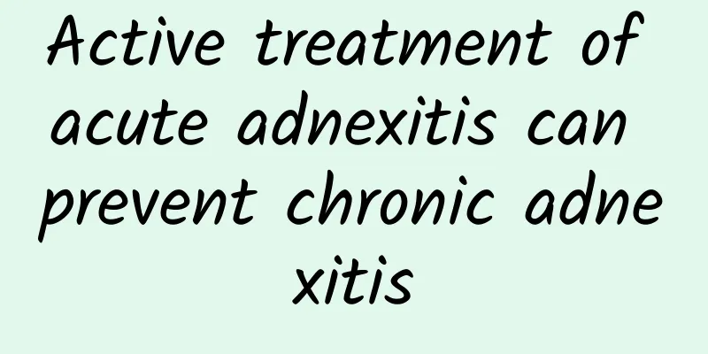 Active treatment of acute adnexitis can prevent chronic adnexitis