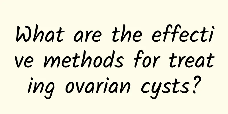 What are the effective methods for treating ovarian cysts?