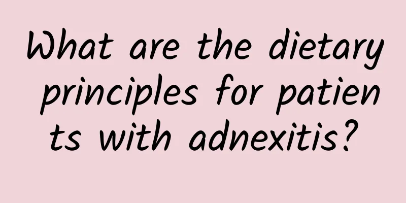 What are the dietary principles for patients with adnexitis?