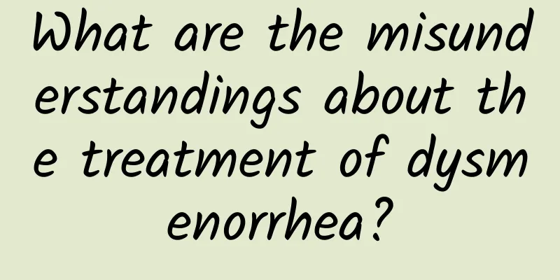 What are the misunderstandings about the treatment of dysmenorrhea?
