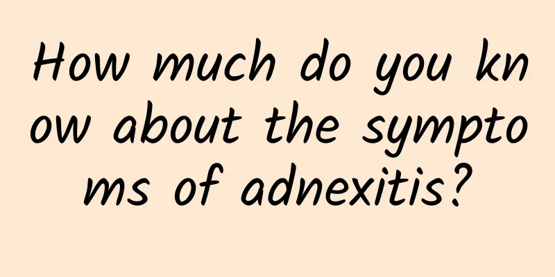 How much do you know about the symptoms of adnexitis?