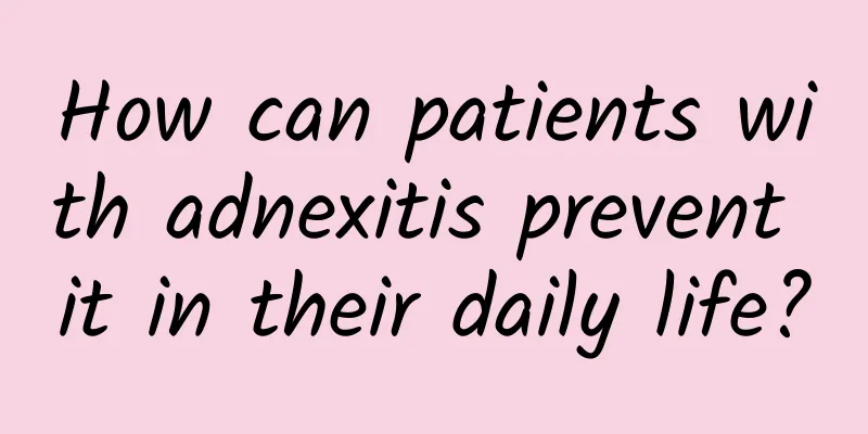 How can patients with adnexitis prevent it in their daily life?