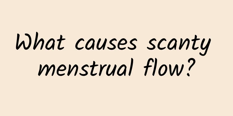 What causes scanty menstrual flow?
