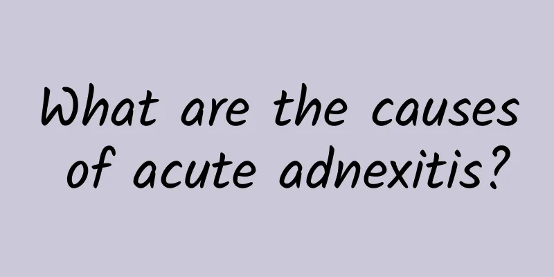 What are the causes of acute adnexitis?
