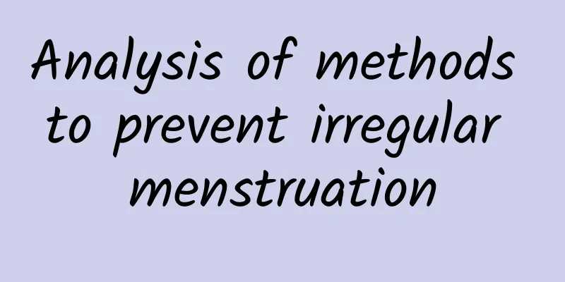 Analysis of methods to prevent irregular menstruation
