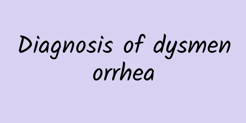 Diagnosis of dysmenorrhea