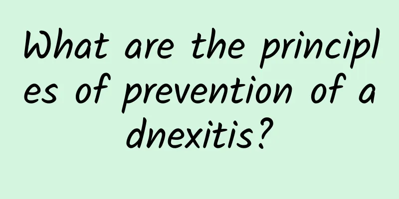 What are the principles of prevention of adnexitis?