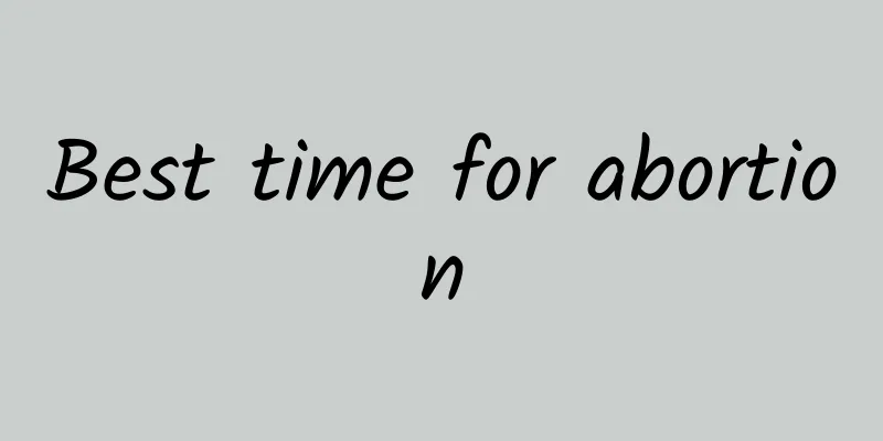 Best time for abortion