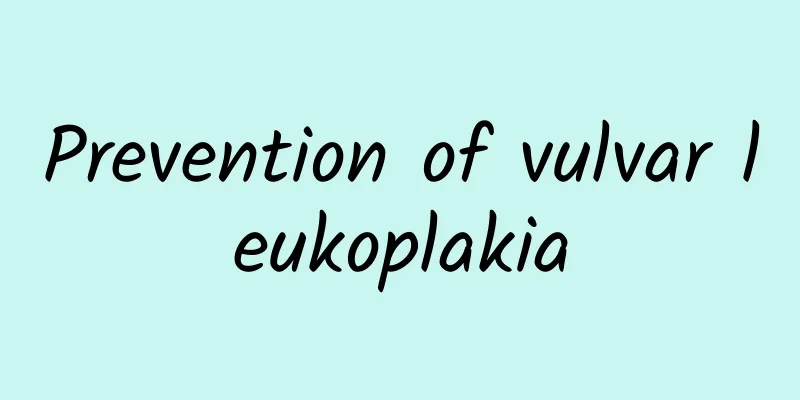 Prevention of vulvar leukoplakia