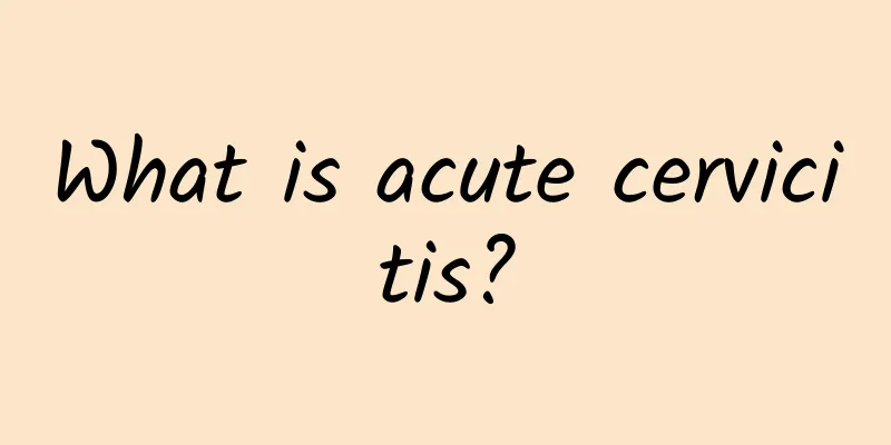 What is acute cervicitis?